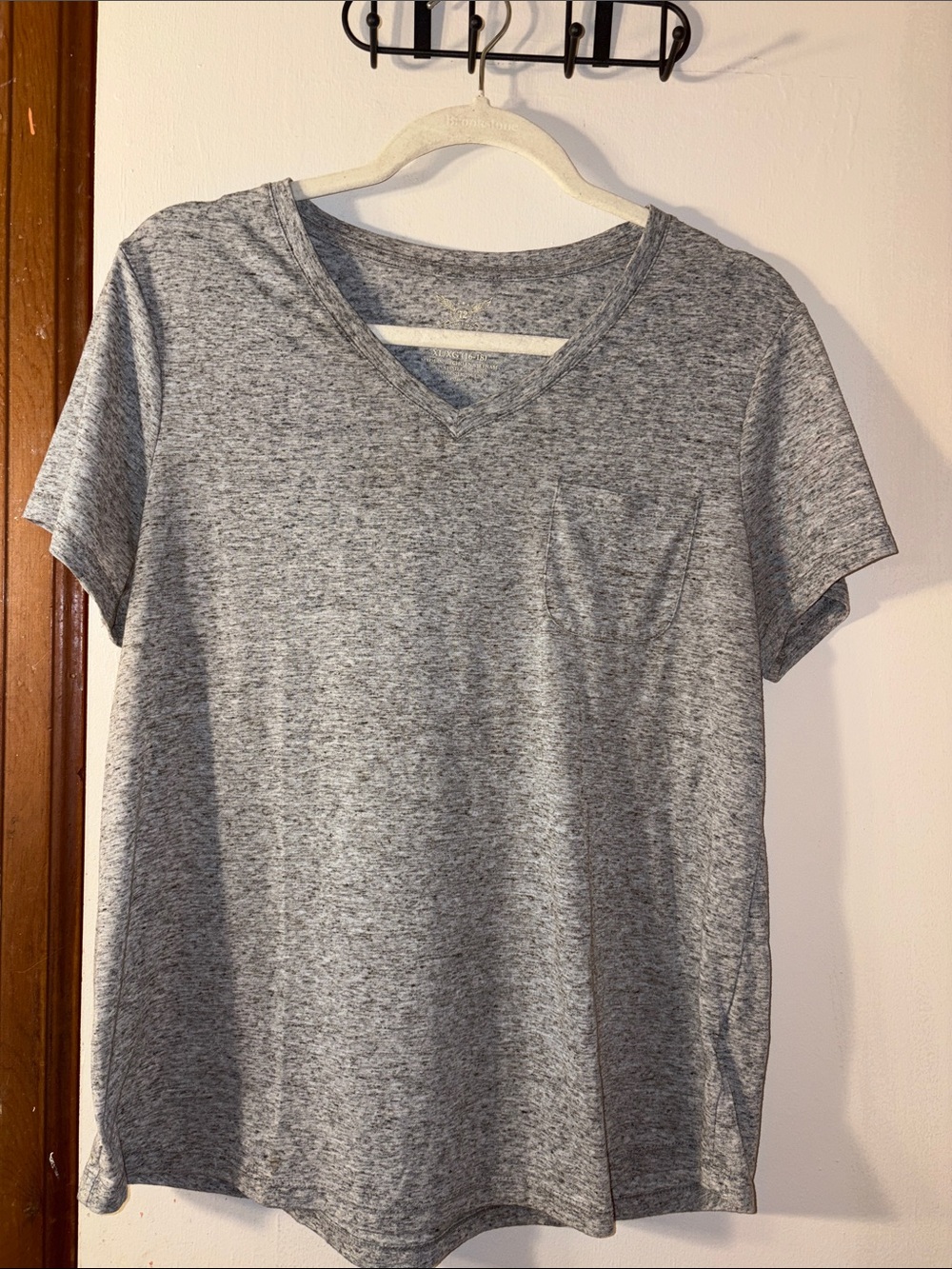 4 items for $25* Faded GloryWomen's Heather Gray V-Neck Pocket Tee
